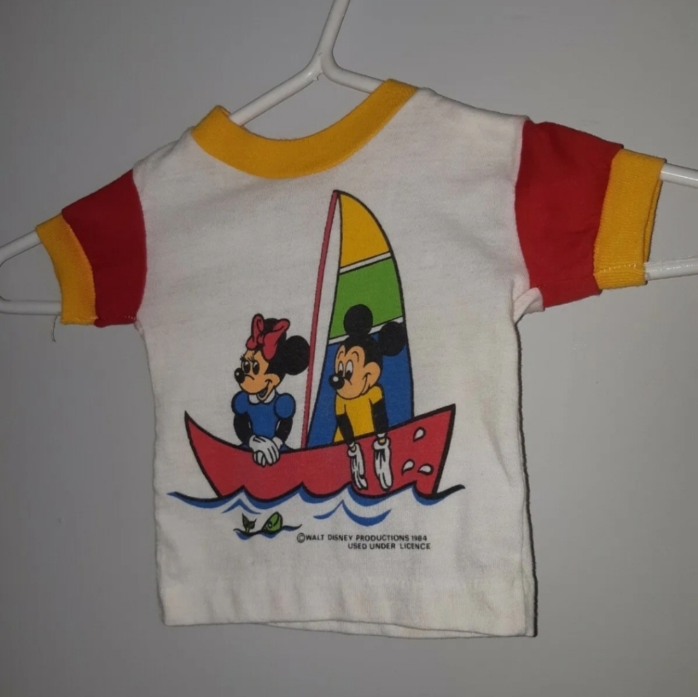Harley Walt Disney Productions 1984 used under licence Baby T-shirt Size 12 M